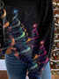 Lässig Rollkragen Weihnachten Sweatshirt