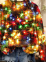 Lässig Rundhals Geometrisch Sweatshirt