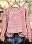 Retro Rundhals 3d Drucken Sweatshirt