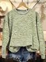 Retro Rundhals 3d Drucken Sweatshirt