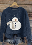 Damen Wolle/Stricken Tier Langarm Bequem Lässig Pullover
