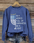 Lässig Rundhals Textbriefe Sweatshirt