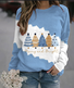 Lässig Rundhals Textbriefe Sweatshirt
