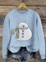 Damen Wolle/Stricken Tier Langarm Bequem Lässig Pullover