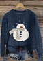 Damen Wolle/Stricken Tier Langarm Bequem Lässig Pullover