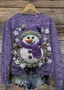 Damen Wolle/Stricken Tier Langarm Bequem Lässig Pullover