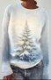 Damen Wolle/Stricken Tier Langarm Bequem Lässig Pullover