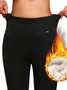 Lässig Unifarben Knöchelhose Leggings
