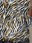 Lässig Zebra Rundhals Langarm T-Shirt