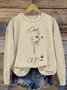 Retro Rundhals 3d Drucken Sweatshirt