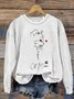 Retro Rundhals 3d Drucken Sweatshirt