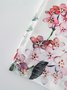 Damen Geblümt Zweiteiliges Set Täglich Langarm Lässig Frühling/Herbst Bluse mit Hose Matching Set