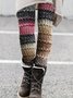 Retro Kariert Lang Leggings