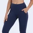 Lässig Unifarben Knöchelhose Leggings