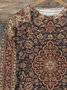 Lässig Rundhals Geometrisch Sweatshirt Print