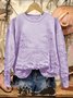 Retro Rundhals 3d Drucken Sweatshirt