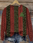 Damen Wolle/Stricken Tier Langarm Bequem Lässig Pullover