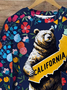 Lässig Rundhals Geblümt Sweatshirt Print