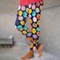 Lässig Geometrisch Lang Leggings