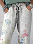 Damen Geblümt Knöchelhose Hose Lässig Frühling/Herbst Hose
