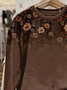 Lässig Rundhals Geblümt Sweatshirt Print