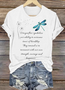 Lässig Tier Rundhals Kurzarm T-Shirt