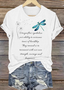 Lässig Tier Rundhals Kurzarm T-Shirt