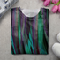 Lässig Abstrakt Rundhals Langarm T-Shirt