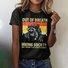 Lässig Tier Rundhals Kurzarm T-Shirt