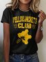 Lässig Tier Rundhals Kurzarm T-Shirt
