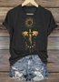Lässig Tier Rundhals Kurzarm T-Shirt