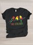 Lässig Tier Rundhals Kurzarm T-Shirt