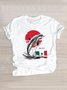 Lässig Tier Rundhals Kurzarm T-Shirt