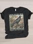 Lässig Tier Rundhals Kurzarm T-Shirt