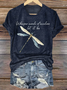 Lässig Tier Rundhals Kurzarm T-Shirt