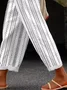 Lässig Geometrisch Lang Hose