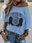 Lässig Wilder Westen Rundhals Kurzarm T-Shirt