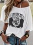 Lässig Wilder Westen Rundhals Kurzarm T-Shirt