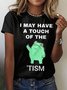 Lässig Tier Rundhals Kurzarm T-Shirt