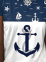 Lässig Meer Rundhals Langarm T-Shirt