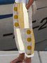 Lässig Geometrisch Lang Hose