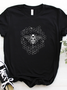 Lässig Tier Rundhals Kurzarm T-Shirt