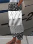 Lässig Geometrisch Lang Hose
