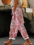 Lässig Paisley Lang Hose