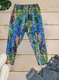 Retro Abstrakt Caprihosen Leggings