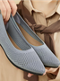 Sommer Unifarben Spitz Flach Schuhe für Damen, Lässig und Atmungsaktiv, ladies' Hohl Textil Schuhe, Französisch Stil, NEIN-ermüdend Schuhe