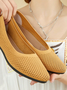 Sommer Unifarben Spitz Flach Schuhe für Damen, Lässig und Atmungsaktiv, ladies' Hohl Textil Schuhe, Französisch Stil, NEIN-ermüdend Schuhe