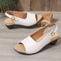 Retro Unifarben Nach der Schnürung Blockabsatz Zurück leere Schuhe