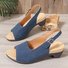 Retro Unifarben Nach der Schnürung Blockabsatz Zurück leere Schuhe