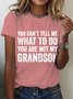 Lässig Textbriefe Rundhals Kurzarm T-Shirt